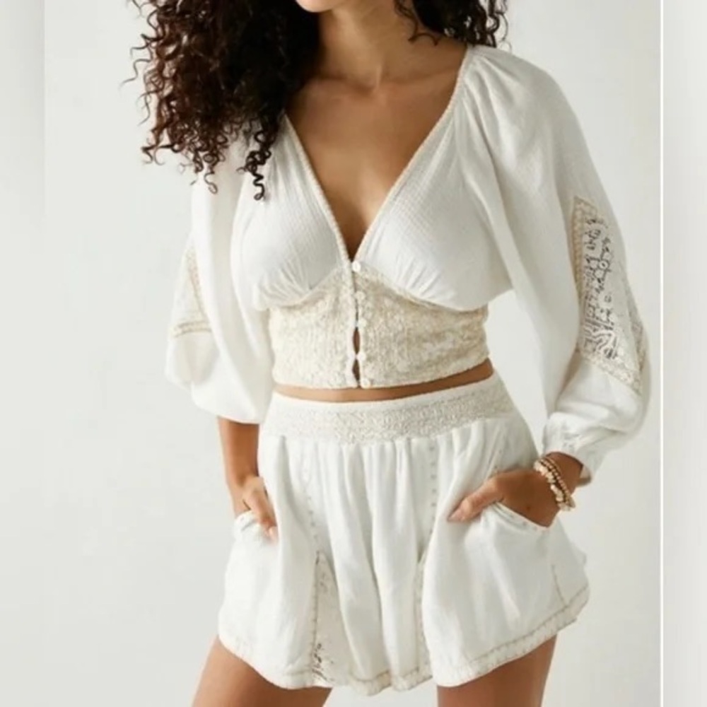 Free People Southwest Lace Set, Size L